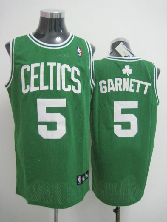 Boston Celtics Garnett Gree White Jersey